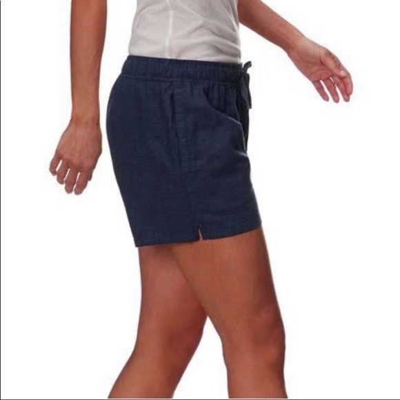 🆕 PATAGONIA Womens MEDIUM Blue Island Hemp Shorts - Picture 3 of 8